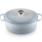 Cast Iron Signature Oval CasseroleCoastal Blue image number 2